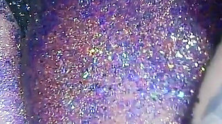Alternative Girl Oil Massaging a Butt and Spanking by Glitters
