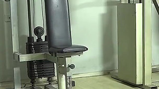 Sex in the Gym with Blonde with Big Tits