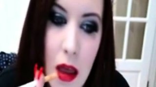 Smoking Princess Tease - Fetish POV Webcam Show