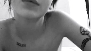 Small titted brunette amateur anal nailed at home