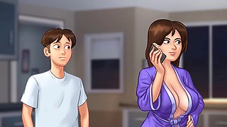 Summertime saga reimagined - MissKitty2K’s wild threesome adventure