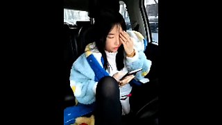 cute chinese mastubating in car part 01