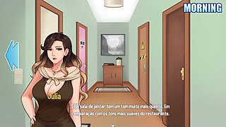 Sexual training with my step-aunt-in-law during house chores