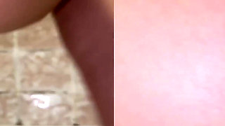 Sperm Drain 6. Blonde Lets Cum Out of Her Ass in Portion. Shower Solo!