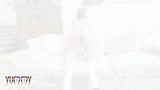 Horny slut Nicole Romanoff doing an intense DP with 4 big cocks