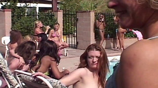 They Are French Sluts Who Are Here to Play with Each Other Pussy at Pool