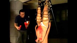 Bound pregnant fetish asian candlewax