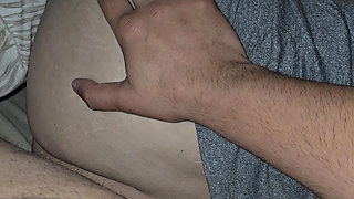 Step mom ass get slapped by step son naked in bed near her ass