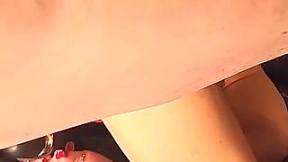 Feet Tied to Tits and Ass Inflated with Toy Then Fucked Hard in Her Ass
