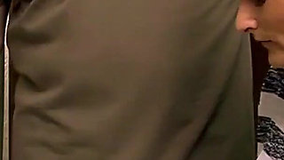 Holly gives his stepdad a hot handjob