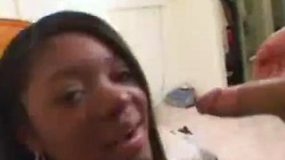 Jenna Brooks smokes weed, sucks cock, gets fucked, and swallows
