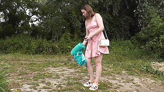 Solo Camping Without Panties