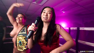 Mma Kiss Off With Ariel X, Lilly Bell, Kimmy Kimm - Brazzers