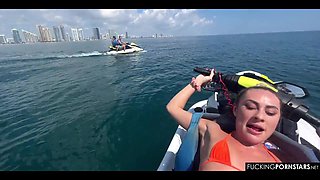 Jetski POV Fuck with Wild Mackenzie Mace and Aquatic Voyeurs. I Love Miami!!