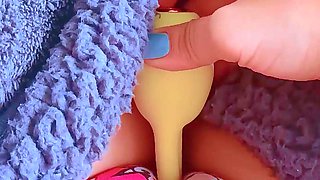 Tiny Latina College Girl's First Vibrator Experience