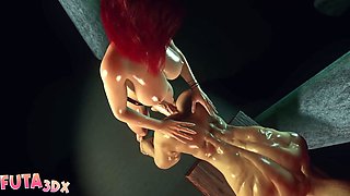 Intense anal for buxom Futas - Futa3DX Uncensored Porn Cartoon