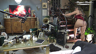 Behind the Scenes of Sexy Odette Facialized by Client