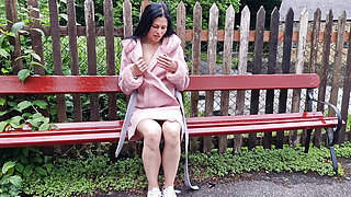 Outdoors Naked Gaping My Pussy and Pissing