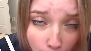 My Stepsis Is a Hot Student! - Spanking, Big Tits, Rough Sex and Cum in Mouth