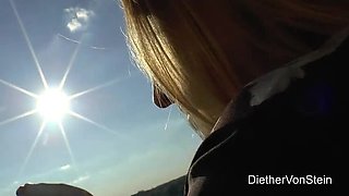 Blonde Teen Gets Intense Orgasm After Smoking & Fucking Doggy Style