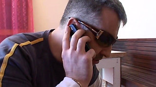 Stunning milf with big boobs rough fucked by two bad guys