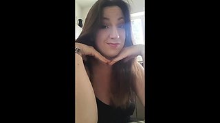 Amateur redhead poses and masturbates with toys