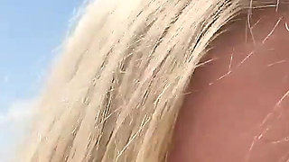 Teen Slut Public Doggy Fucked on the Beach!