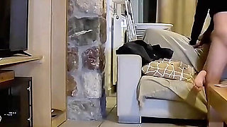 Surveillance Camera Slutty Wife Cheating on Her Husband While Alone at Home with the Pizza Delivery Guy, Delivery Guy Sex