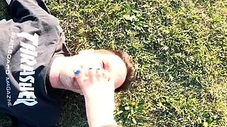 Martial Fetish - Alexis Luna black gi outdoor POV kicks