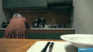 Homegrown Video featuring Scarlet Rebel's huge cock smut