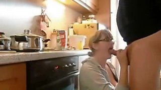 Hot wife is wildly fucking on the kitchen with her boyfriend