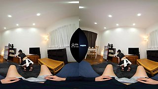 Lustful asian maid VR breathtaking porn movie