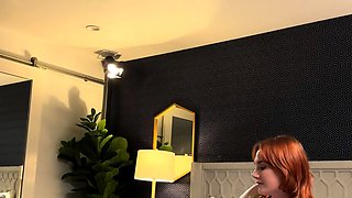 Casting babe shows girl how to masturbate with toys