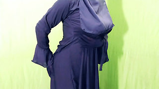 Indian beautiful hijabi muslim couple thirsty for fuck
