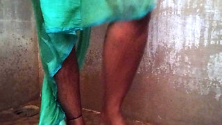 my stepmom with saree natural boobs and shape