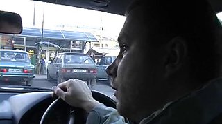 Gagged in the car on the way home