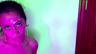 Extreme amateur pov blowjob with brunette babe