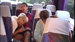 A Partouze in a Bus in the Middle of a Trip to Corsica!