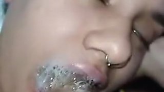 EXTREME POV popping her big lips on the shaft of a naughty cock