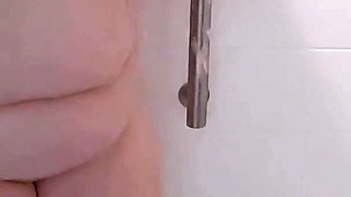 In the Shower Washing My Tight Pussy Squeezing My Big Tits