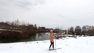Nude Skiing Solo Female With Tattoos