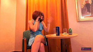 I get fucked at work! Redhead slut cuckolds her husband with everyone!