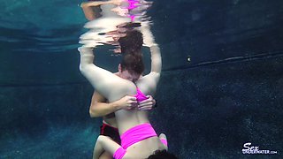 Beautiful Annika Eve under water sex scene