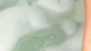 A Girl Is Bathing in a Jacuzzi