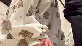 Sex in the Fitting Room with a Sales Assistant. Blowjob for First Client with Big Dick