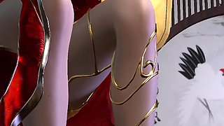 3D Cute Asian Babe Wearing Sexy Dress Got Fucked by Fat Dick