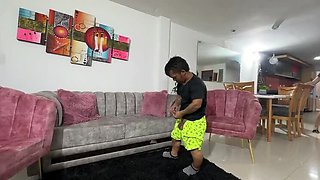 Naughty Pregnant Stepsister Measures My Giant Cock Thinking It's Small - Chiky & Julianaburning