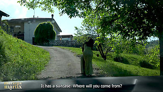 Big-ass Latina Fucks a Muscular Italian Outdoors - Mariana Martix & Big White Bull