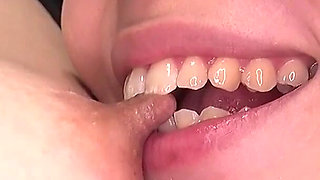Restrained in Bondage Suit, Ryo Kitakata Squirms as Tae Nishino in College Uniform Torments Her Nipples
