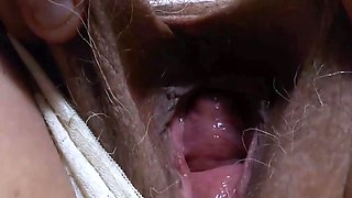 Latina Granny Striptease And Closeup Masturbation